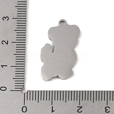 Non-Tarnish 201 Stainless Steel Pendants STAS-C095-18P-1