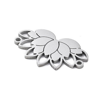 304 Stainless Steel Hollow Connector Charms STAS-I327-12P-1