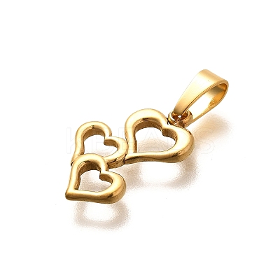 304 Stainless Steel Pendants LS-STAS-B079-02G-08-1