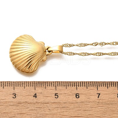 Summer Beach 304 Stainless Steel Pendant Rope Chain Necklaces for Women LS-STAS-Z108-01G-07-1