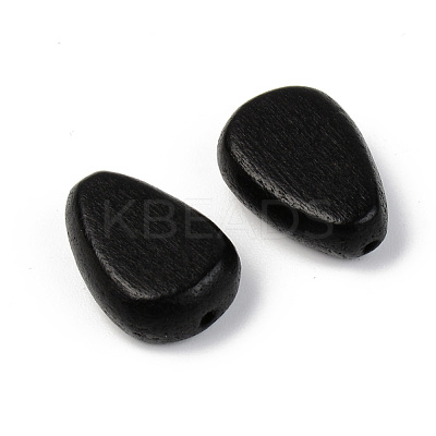 Painted Natural Wood Beads WOOD-T021-45B-1