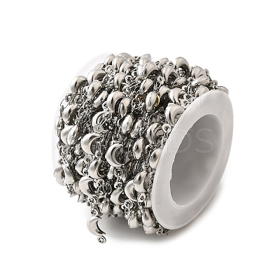 304 Stainless Steel Moon Link Chains CHS-C016-11P-1