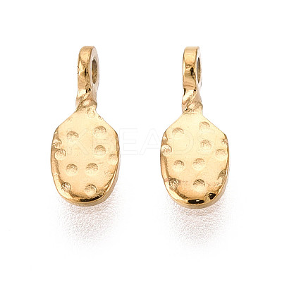 304 Stainless Steel Teardrop Charms STAS-T072-38G-1
