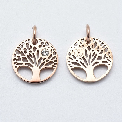316 Surgical Stainless Steel Pendants STAS-K178-11RG-1