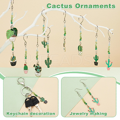 20Pcs 10 Styles Alloy Enamel Pendant Decorations HJEW-AB00271-1