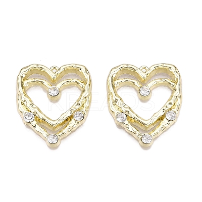 Rack Plating Alloy Rhinestone Pendants PALLOY-T091-06KCG-NR-1