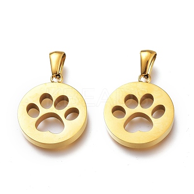 Ion Plating(IP) 304 Stainless Steel Pet Pendants STAS-Z006-15G-1