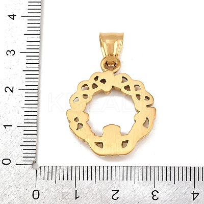 304 Stainless Steel Pendants Ion Plating(IP) LS-STAS-K316-04G-1
