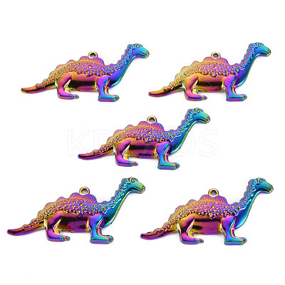 Rainbow Color Alloy Pendants PALLOY-S180-257-NR-1