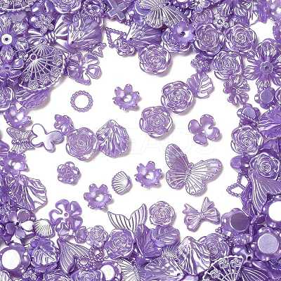 Acrylic Pearly Lustre Beads OACR-U006-02C-1