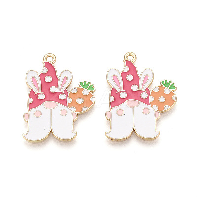 Alloy and Enamel Pendants ENAM-T021-21B-1