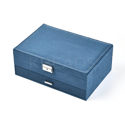 Velvet & Wood Jewelry Boxes VBOX-I001-04B-1