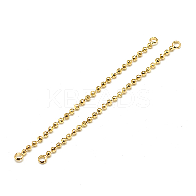 Brass Ball Chain Links connectors X-KK-T032-176G-1