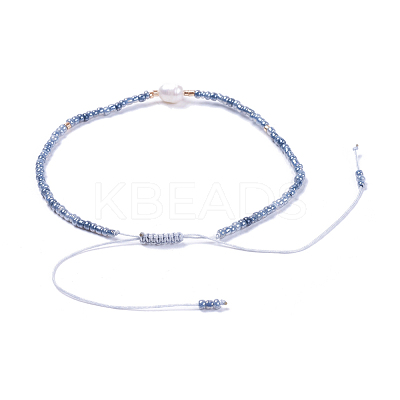 Adjustable Nylon Thread Braided Beads Bracelets BJEW-JB04375-04-1