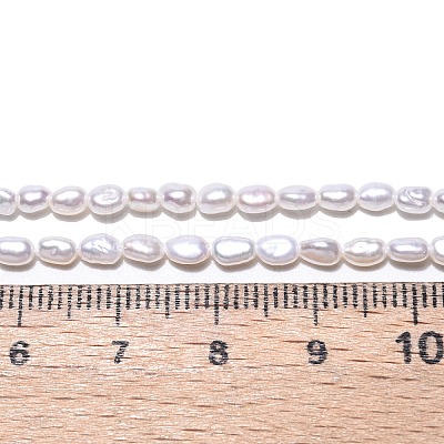 Natural Cultured Freshwater Pearl Beads Strands PEAR-N014-03G-01-1