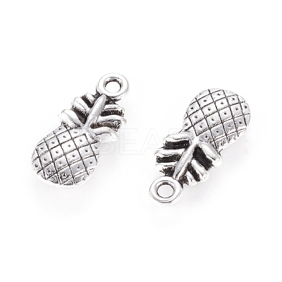 Pineapple Tibetan Style Alloy Pendants TIBEP-N008-13AS-NR-1