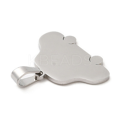 Non-Tarnish 304 Stainless Steel Pendants LS-STAS-A086-03P-1