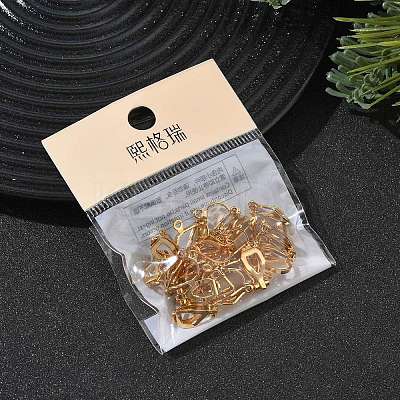 SHEGRACE Brass Clip-on Earring Findings XGR0141G-138G-1