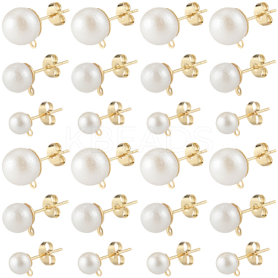 304 Stainless Steel Stud Earring Findings EJEW-SP0001-17B-1