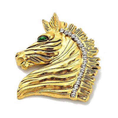 Alloy Rhinestone Brooches Pins LS-JEWB-I049-05AG-1