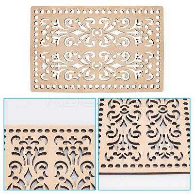 Wooden Basket Bottoms DIY-WH0166-59B-1