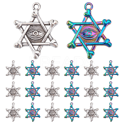 20Pcs 2 Colors Alloy Pendants FIND-PH0003-53-1