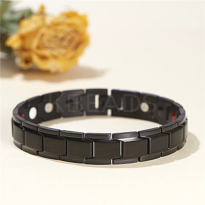 304 Stainless Steel Panther Chain Watch Band Bracelets JB659A-1