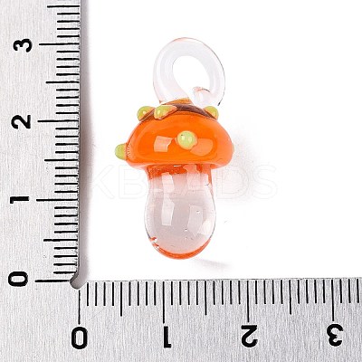 Handmade Lampwork Pendants LAMP-T021-18E-1