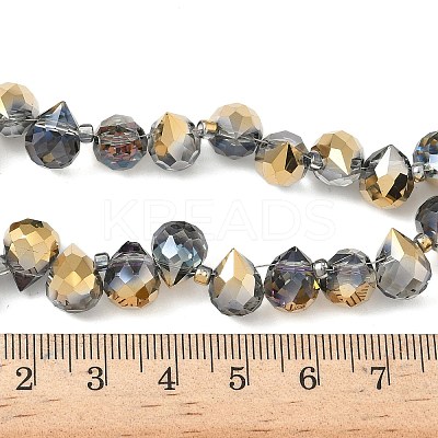 Electroplate Glass Beads Strands EGLA-D030-17Z-1