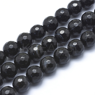 Natural Agate Beads G-J371-08-14mm-1
