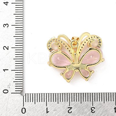 Brass Micro Pave Cubic Zirconia Pendants KK-L239-056G-01-1