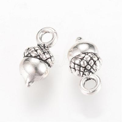 Tibetan Style Alloy Charms TIBEP-Q064-04AS-RS-1