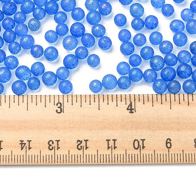 Luminous Glow in the Dark Transparent Glass Round Beads GLAA-F124-B06-1