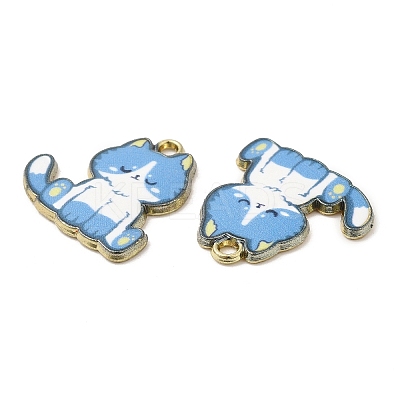 Alloy Enamel Pendants FIND-C037-20G-07-1