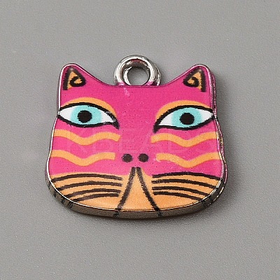 Alloy Enamel Pendants ENAM-CJC0006-52C-1