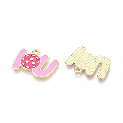 Alloy Enamel Sports Pendants ENAM-T022-74G-1