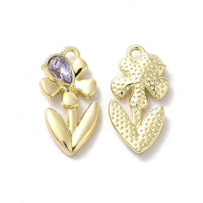 Glass Flower Of Life Pendant PALLOY-K001-073G-05-1