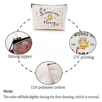 Teachers' Day Polycotton Canvas Storage Bags ABAG-WH0029-069-1