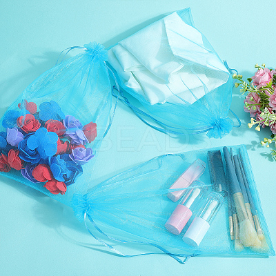 30pcs Large Organza Pouches Portable Shoes Bag Travel Storage Drawstring Bags OP-SP0001-03A-05-1