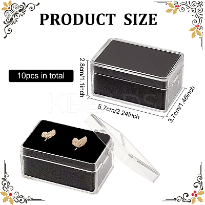 Acrylic Jewelry Storage Box CON-WH0089-10A-1