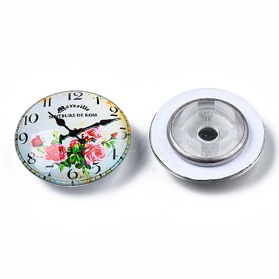 Glass Paper Snap Buttons BUTT-N019-007-A02-1