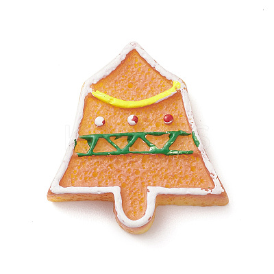 Christmas Opaque Resin & Plastic Imitation Biscuits Decoden Cabochons RESI-K019-54I-1