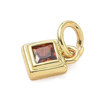Brass Pave Cubic Zirconia Pendants LS-KK-K368-13G-02-1