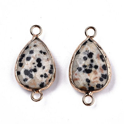 Natural Dalmatian Jasper Links Connectors G-T131-49H-1