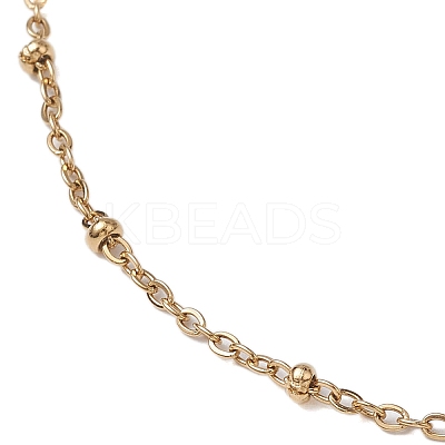 ABS Plastic Imitation Pearl Nuggets Pendant Necklaces NJEW-JN04952-1