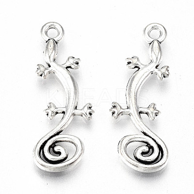 Tibetan Style Alloy Pendants TIBE-S323-050AS-RS-1