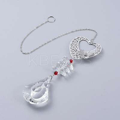 Crystals Chandelier Suncatchers Prisms AJEW-G025-E08-1