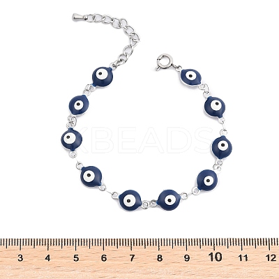 304 Stainless Steel Link Chain Bracelets BJEW-K265-007P-02-1