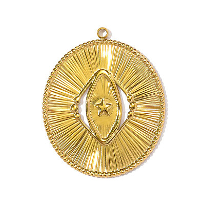304 Stainless Steel Pendants STAS-OY002-10G-1