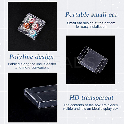 Transparent PVC Box Candy Treat Gift Box CON-BC0006-66-1